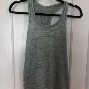 Swiftly Tech Racerback Tank Top: Light Green